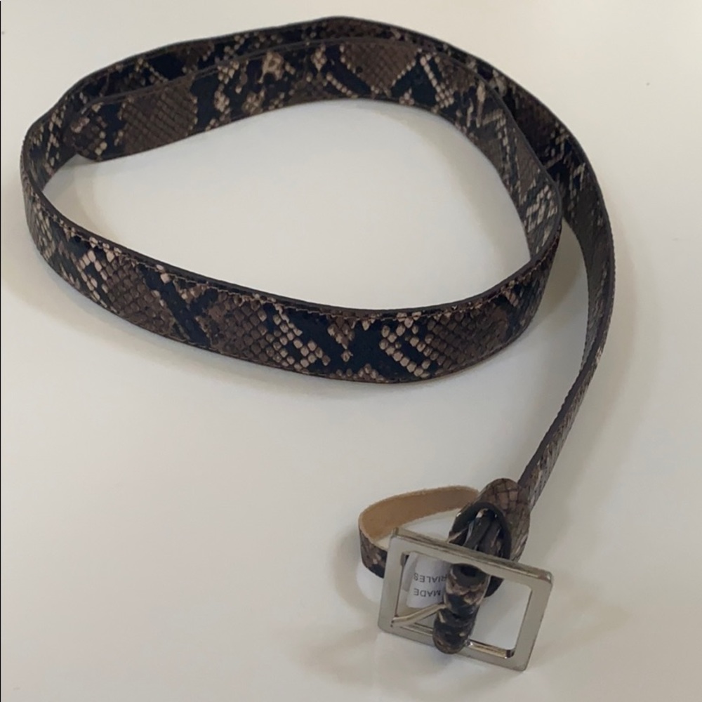 Snake skin belt